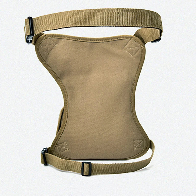 Riñonera Pierna Canvas Hombre - Bolsa Cinturón Bicicleta Moto Dinero Trabajo Alta Calidad
