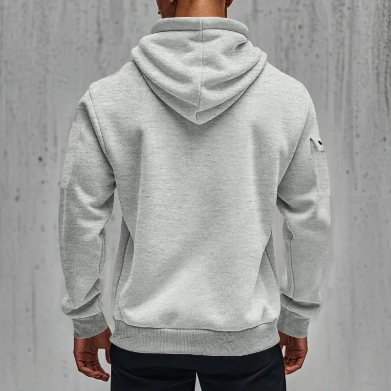 Sudadera Hombre Capucha Streetwear - Hoodie Otoño Invierno Punk Zip Up