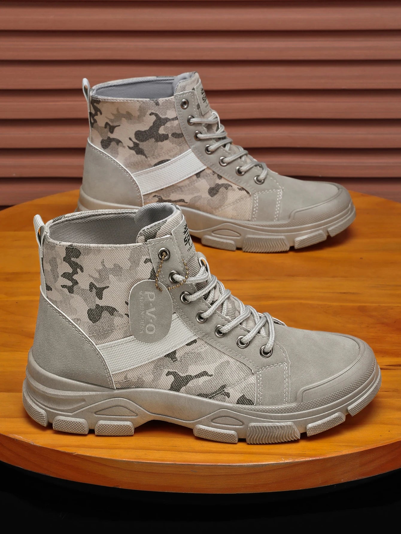 Botas Hombre Altas Camuflaje - Casual Deportivas Outdoor Resistentes Trendy Fashion