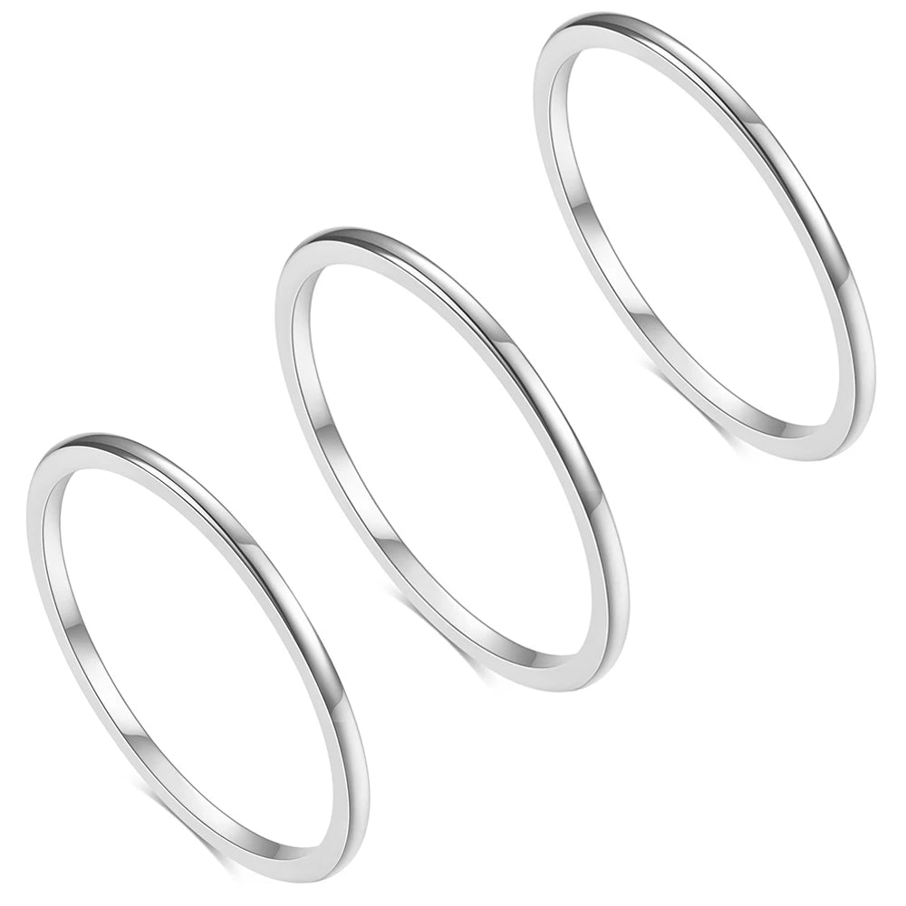 Anillos Apilables Colores Mixtos - Delicados Boho Mujer Uso Diario