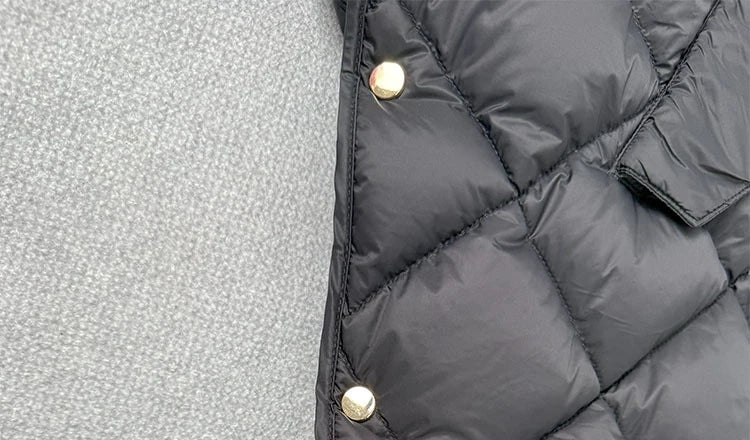 Chaleco Mujer Plumas Pato Capucha 2025 - Chaqueta Sin Mangas Irregular