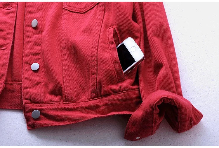 Chaqueta Denim Mujer Boyfriend - Jacket Jeans Oversize Colores 2023