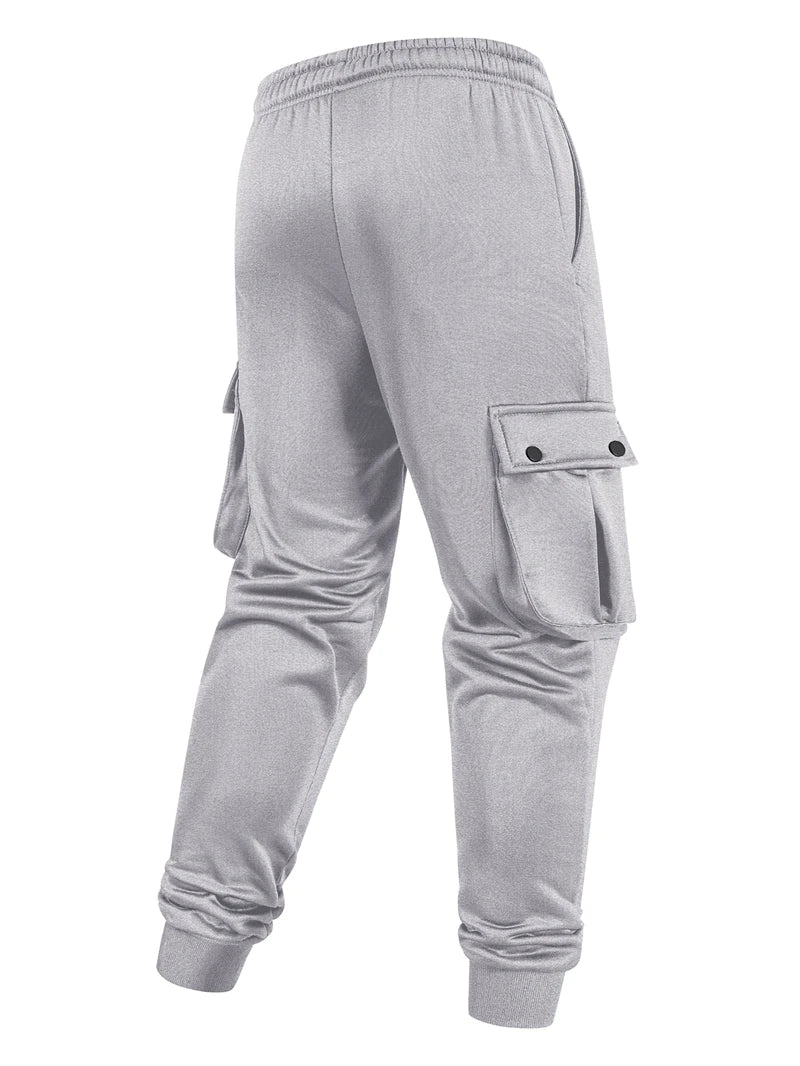 Pantalones Jogging Hombre Térmicos Cargo - Bolsillos Otoño Invierno Cálidos