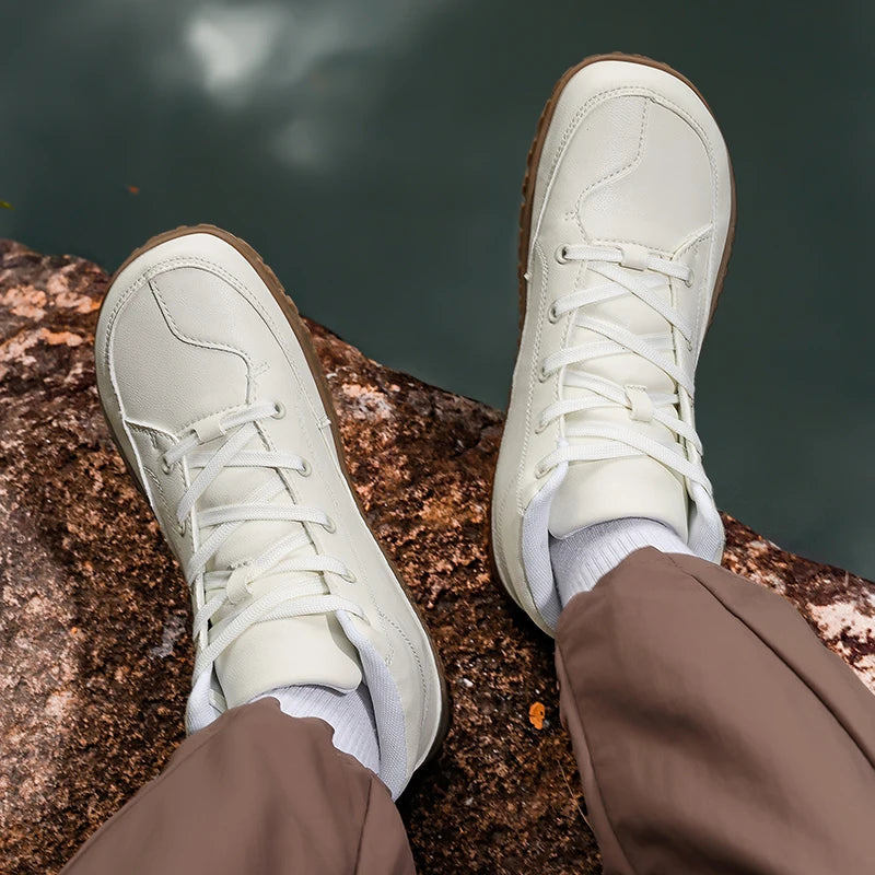 Botas Hombre Barefoot Senderismo - Puntera Ancha Hiking Montaña Cómodas