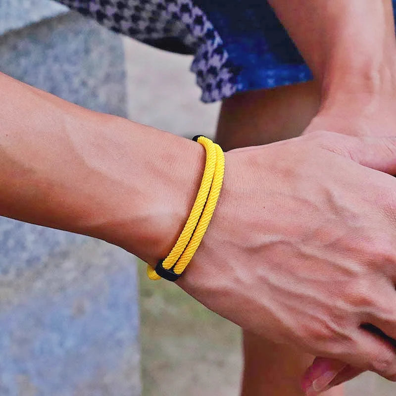 Set 2 Pulseras Hombre Hilo Rojo Ajustable - Suerte