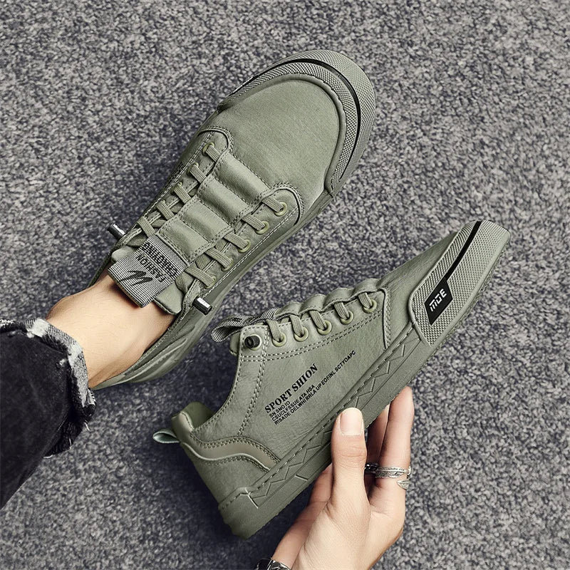 Zapatillas Hombre Casual 2025 - Sneakers Canvas Outdoor Walking Cómodas