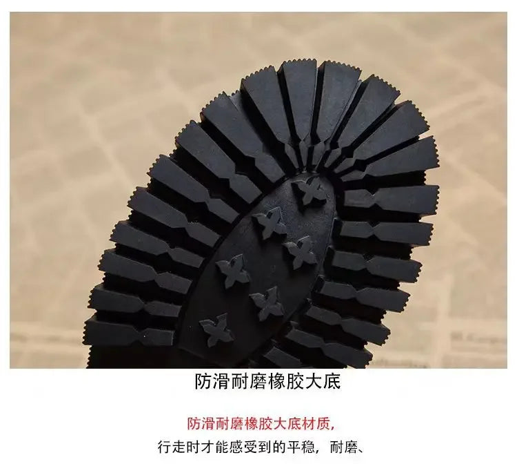 Botines Mujer 2025 Suela Gruesa - Color Sólido Punta Redonda Casual