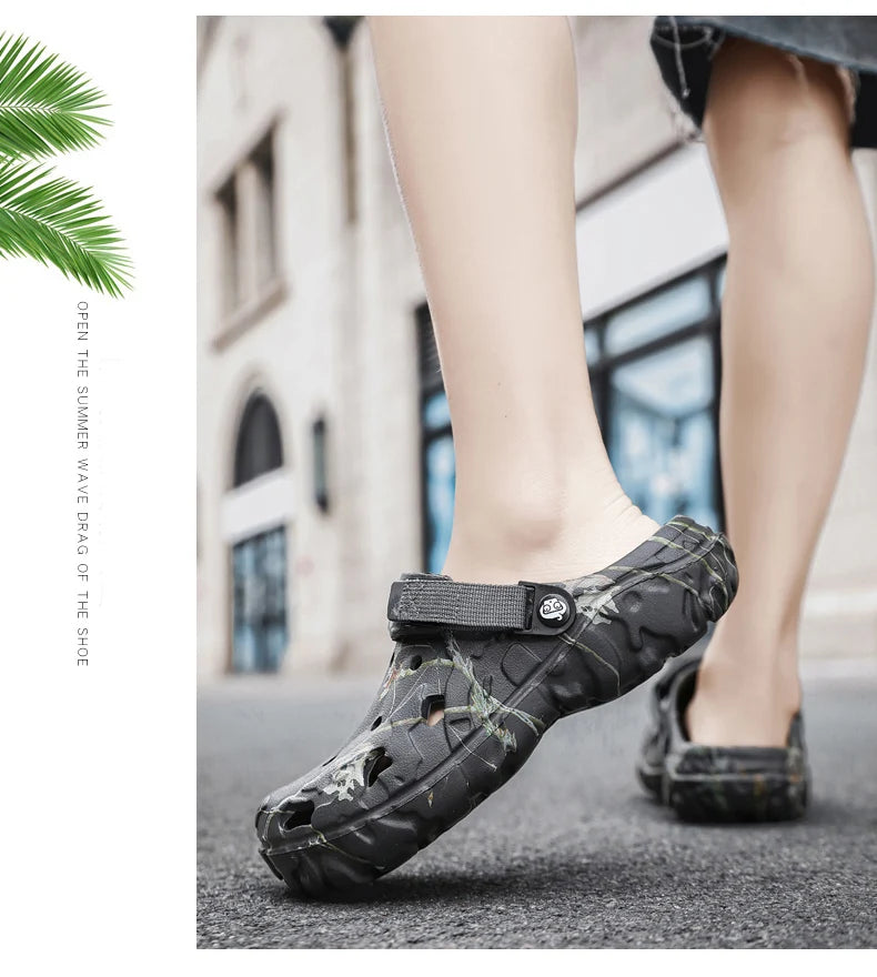 Sandalias Hombre Verano 2024 - Chanclas Casa Jardín Ligeras Antideslizantes