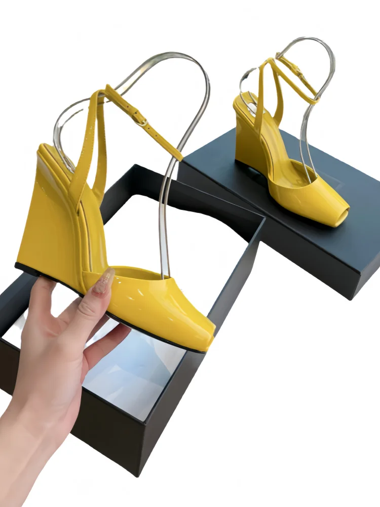 Sandalias Plataforma Mujer Satén 2025 - Zapatos Tacón Chunky Tiras Primavera