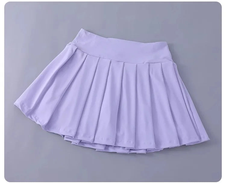 Falda Tenis Mujer Plisada - Falda Deportiva Golf Cintura Alta Con Shorts