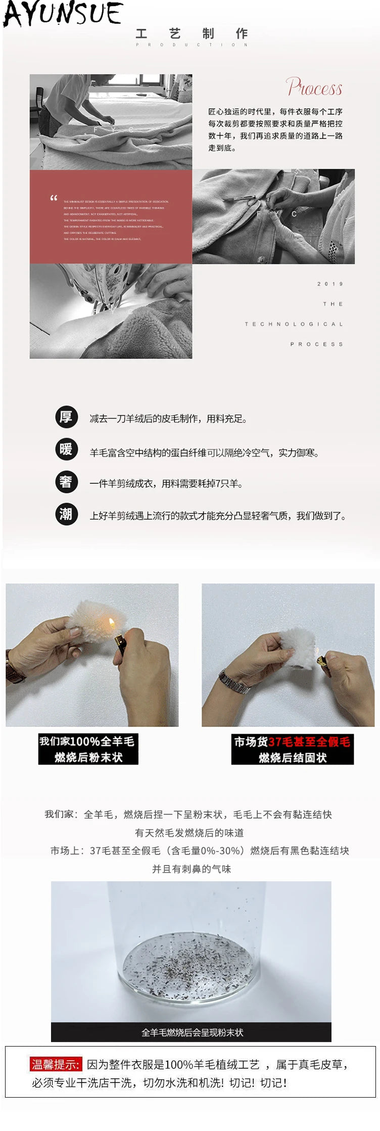 Chaqueta Lana Mujer Natural - Chaqueta Cordero Cuello V Media Largo 2025