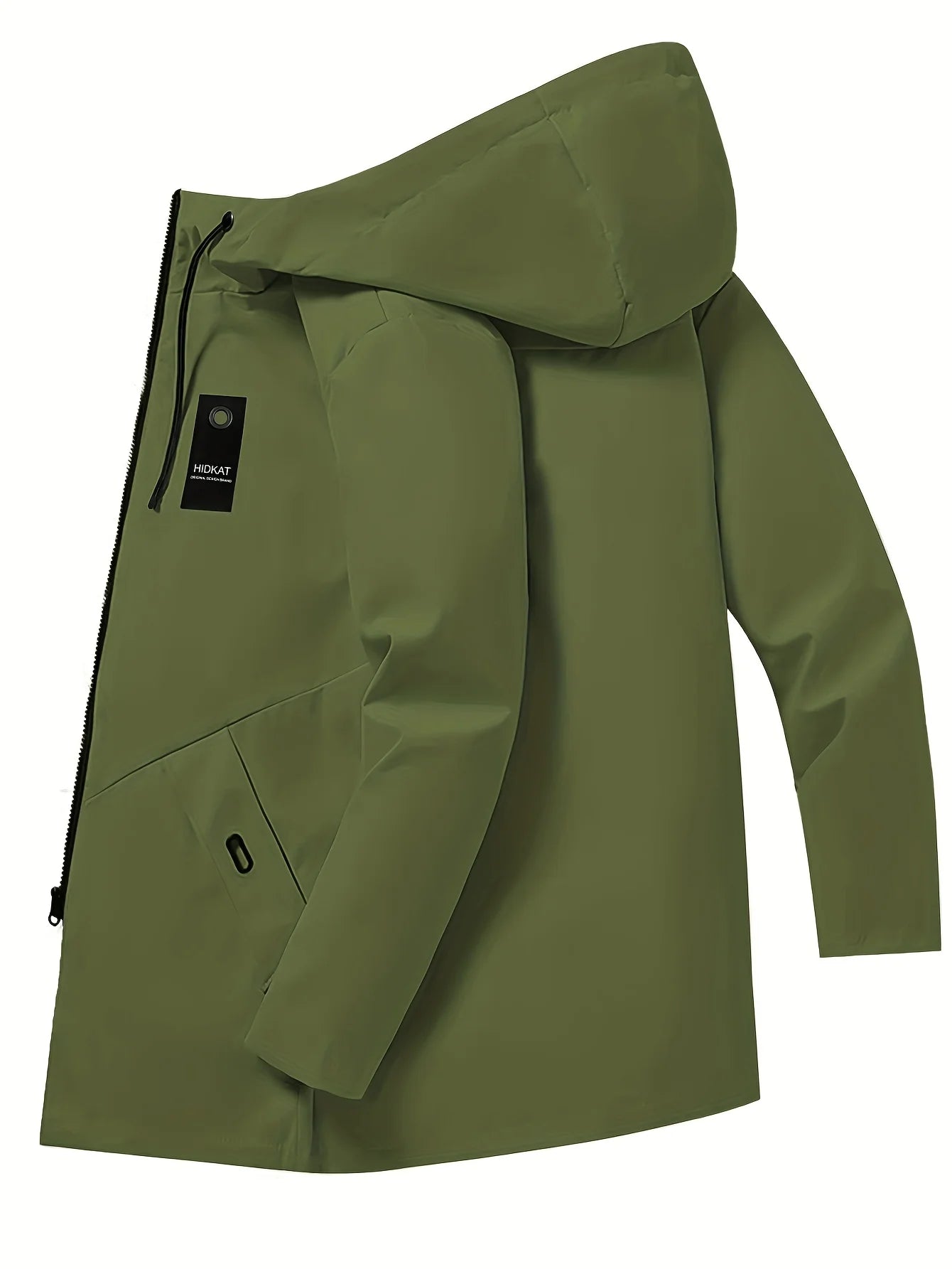 Chaqueta Hombre Casual Capucha Cordón - Fashion Color Sólido Primavera Otoño