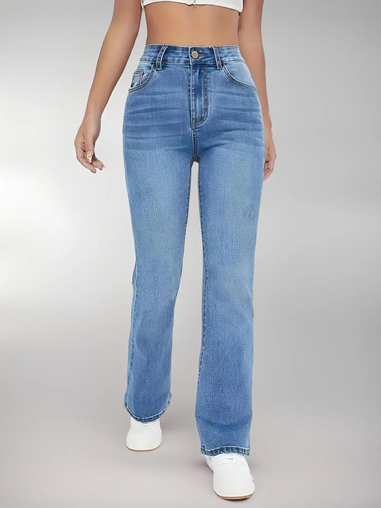 Jeans Mujer Cintura Alta Adelgazantes - Pantalón Denim Casual Europeo
