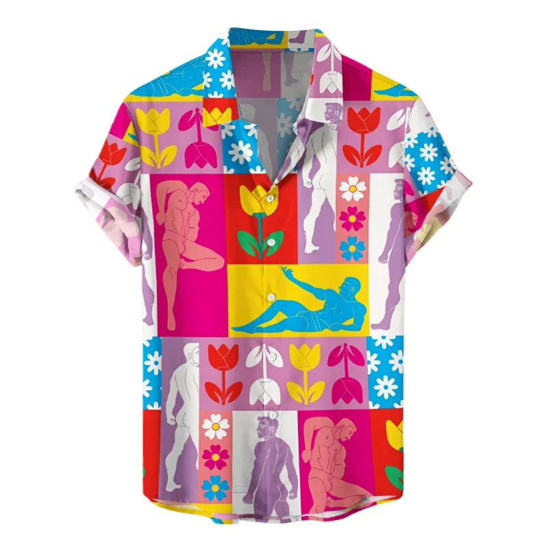 Camisa Hawaiana Hombre Verano - Manga Corta Casual Fashion Suelta Transpirable