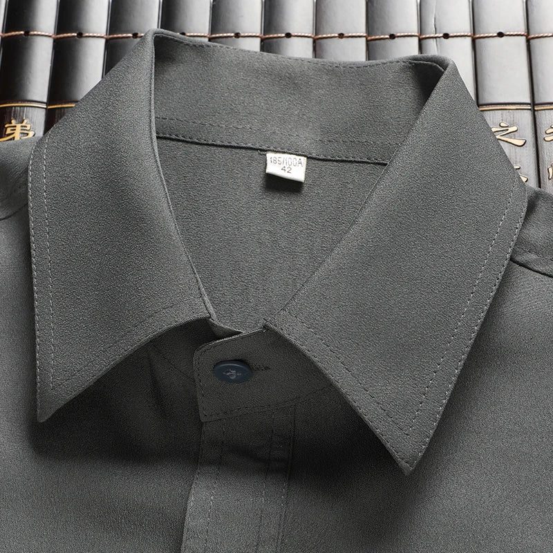 Conjunto Hombre Camisa y Pantalones 2025 - Set Deportivo Casual Estilo Chino Verano