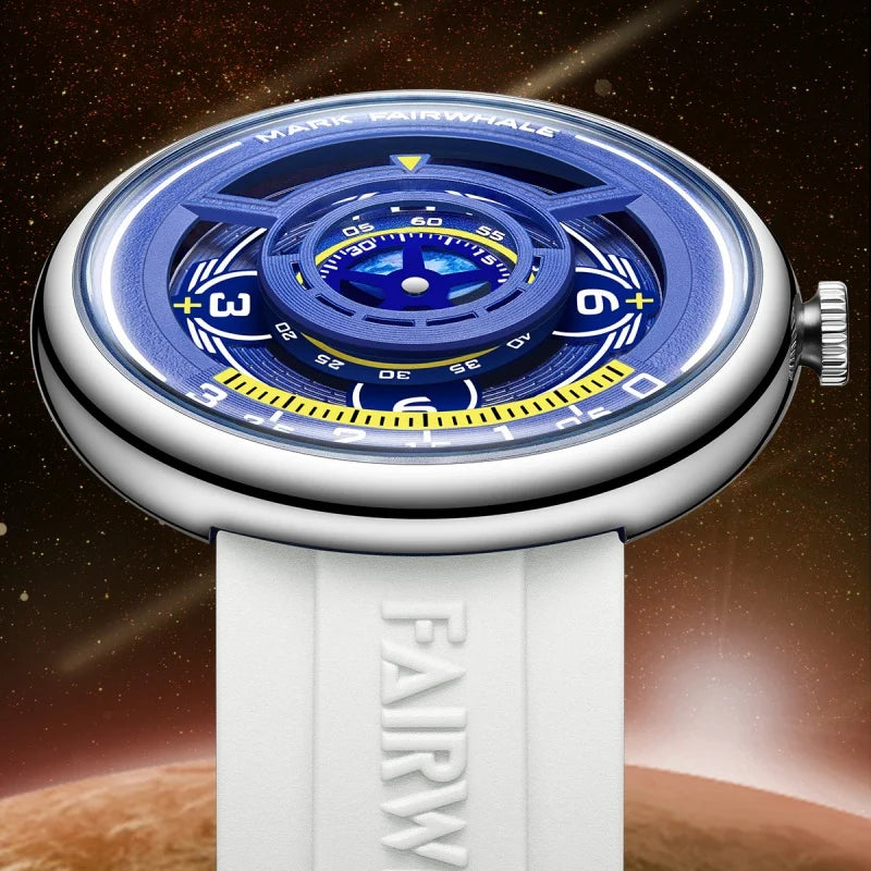 Reloj Mark Fairwhale 5990 Hombre 2025 - Cuarzo Silicona Deportivo con Luz Nocturna