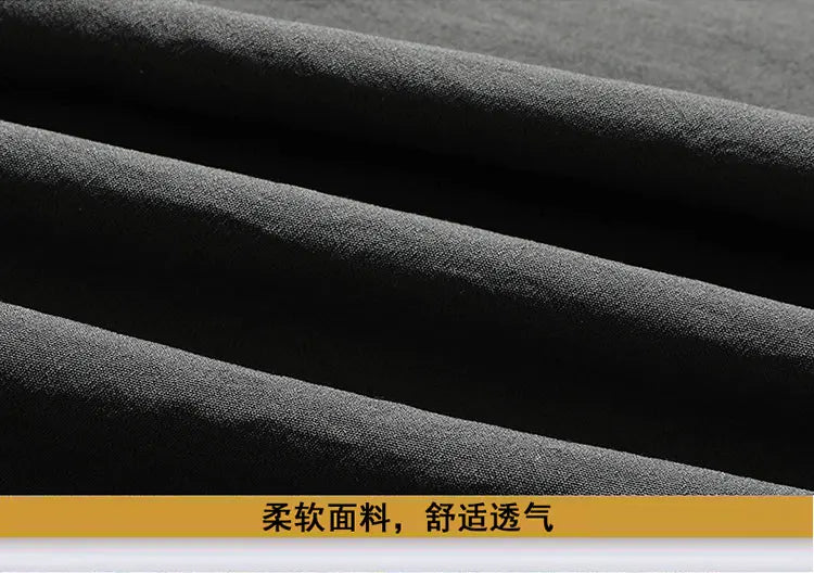 Conjunto Hombre Camisa y Pantalones 2025 - Set Deportivo Casual Estilo Chino Verano