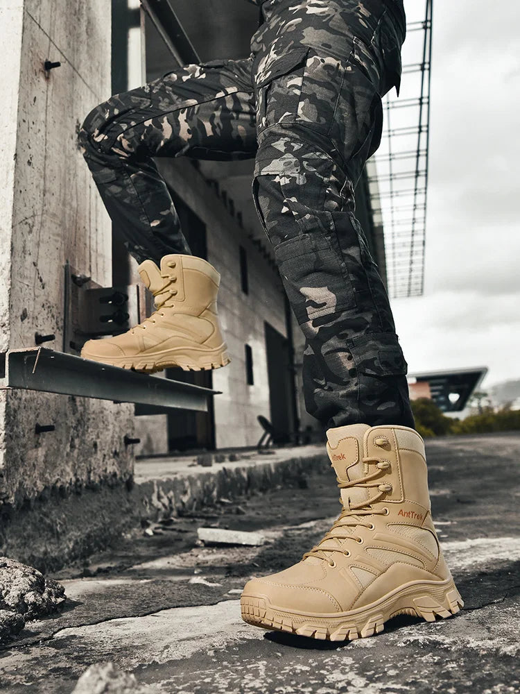 Botas Hiking Hombre High-Top Outdoor - Senderismo Cálidas Cómodas Casual Invierno