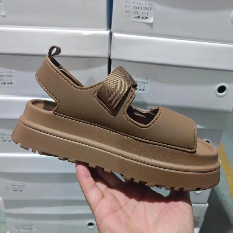 Sandalias Casual Mujer 2025 - Zapatos Plataforma Playa Outdoor Alta Calidad