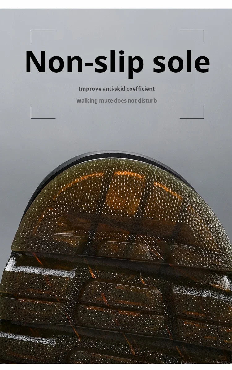 Zuecos Hombre Cuero Verano Moda - Sandalias Casual Playa Antideslizantes