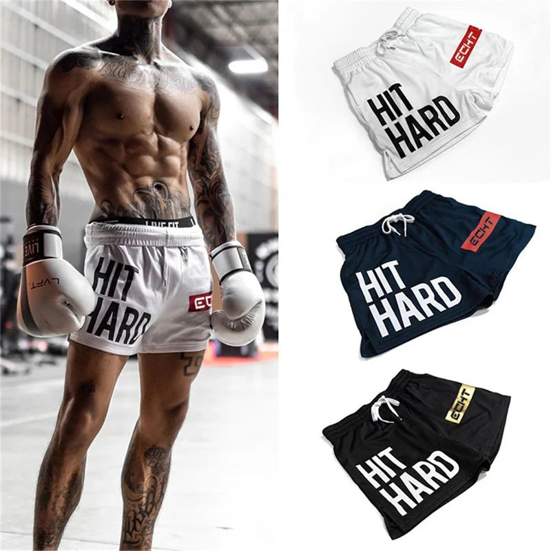 Shorts Deportivos Hombre Fitness Playa - Pantalones Malla Transpirable 2024
