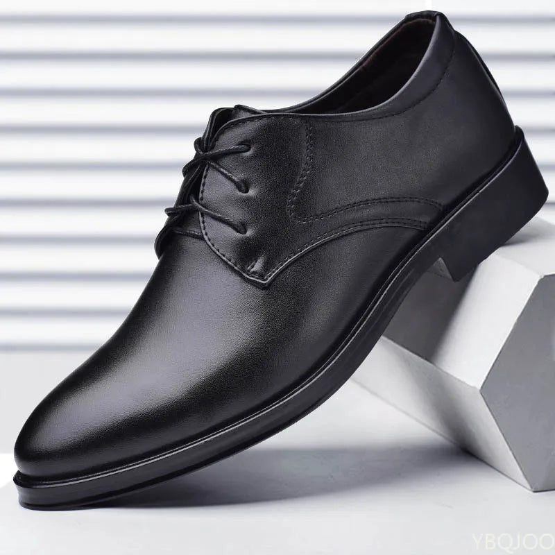Zapatos Cuero Hombre Business - Vestir Casual Absorción Impactos Resistentes Versátiles
