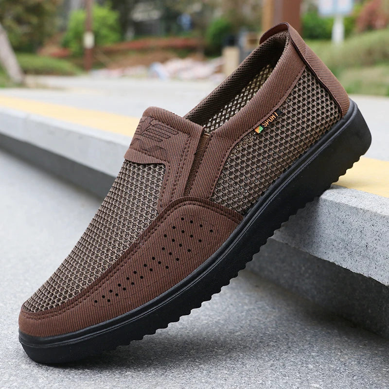 Zapatos Hombre Slip-On Transpirables - Casual Ligeros Walking Outdoor Pesca Parque Ejercicio