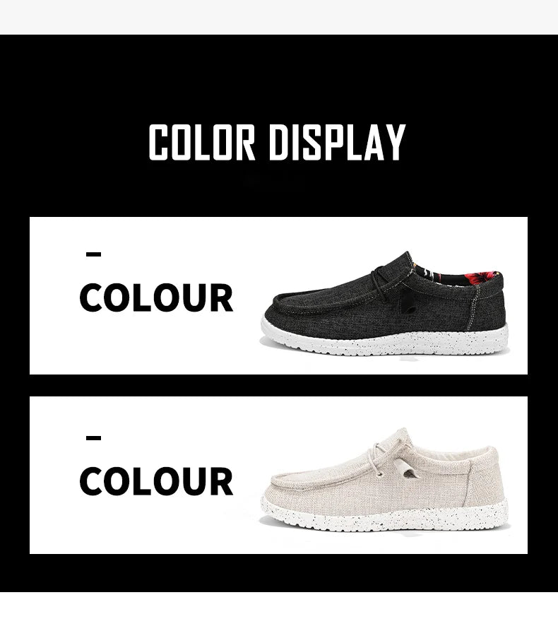 Zapatos Hombre Casual Transpirables - Ligeros Slip-On Planos Simples Cómodos Color Sólido Suela Suave Loafers