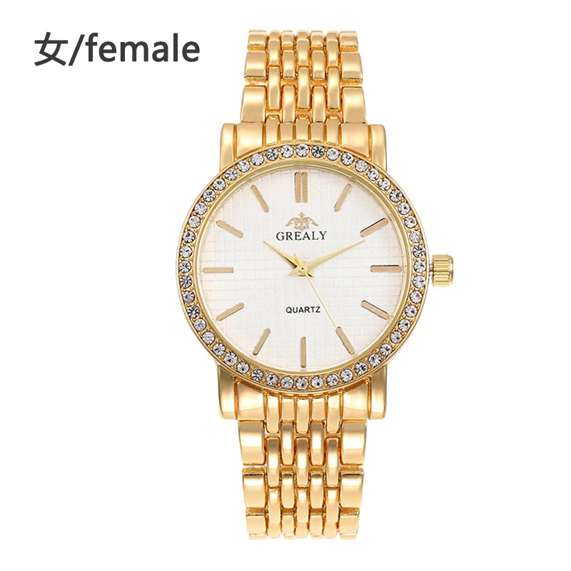Reloj Pulsera Mujer Diamantes - Números Romanos Acero Pareja