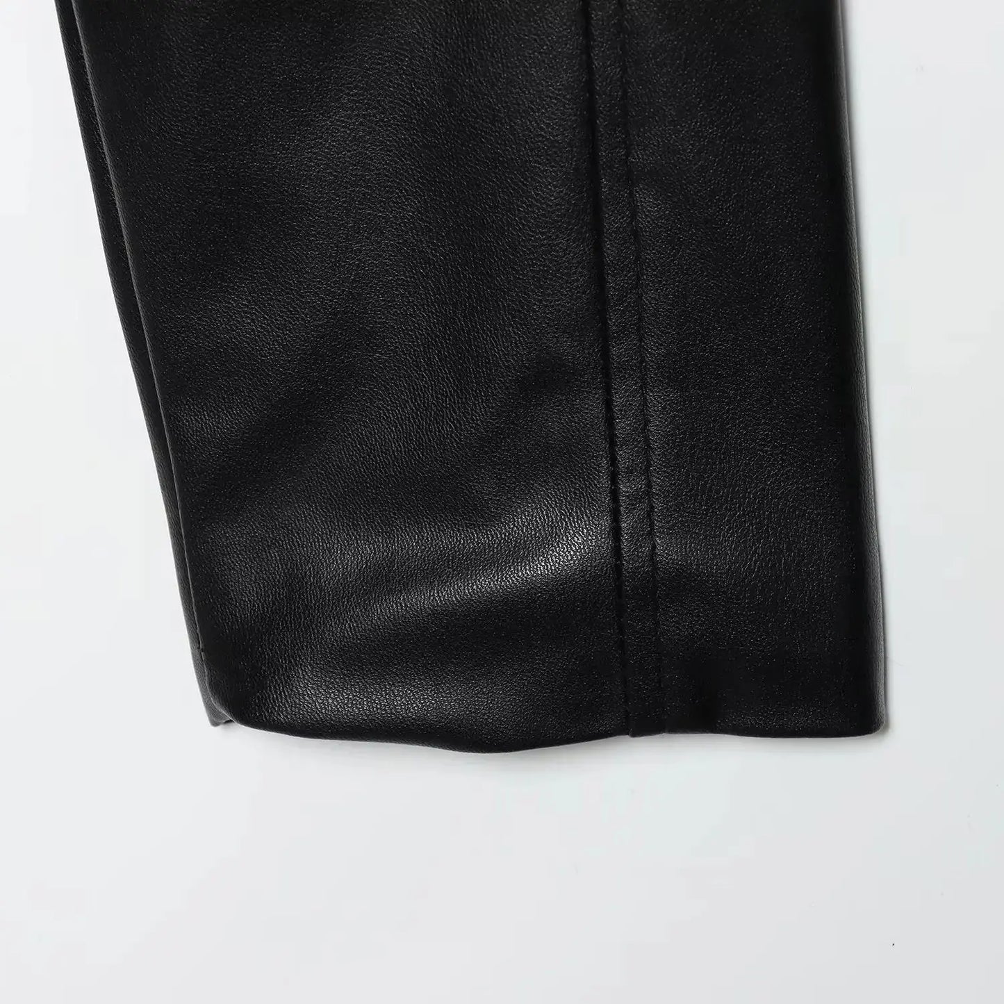 Chaqueta Cuero Mujer Imitación - Chaqueta Retro Cinturón Joker 2025