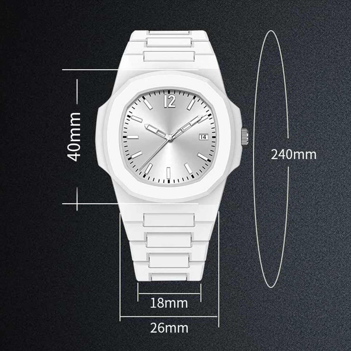 Reloj VA VA VOOM Military 40mm - Cuarzo Silicona Negro Calendario Deportivo