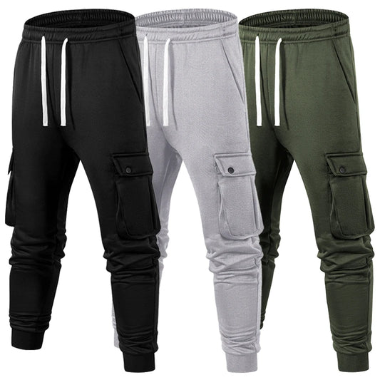 Pantalones Jogging Hombre Térmicos Cargo - Bolsillos Otoño Invierno Cálidos