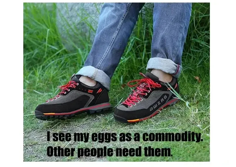 Botas Hombre Senderismo Impermeables - Escalada Anti-Colisión Outdoor Casual Cordones Sneakers Nieve