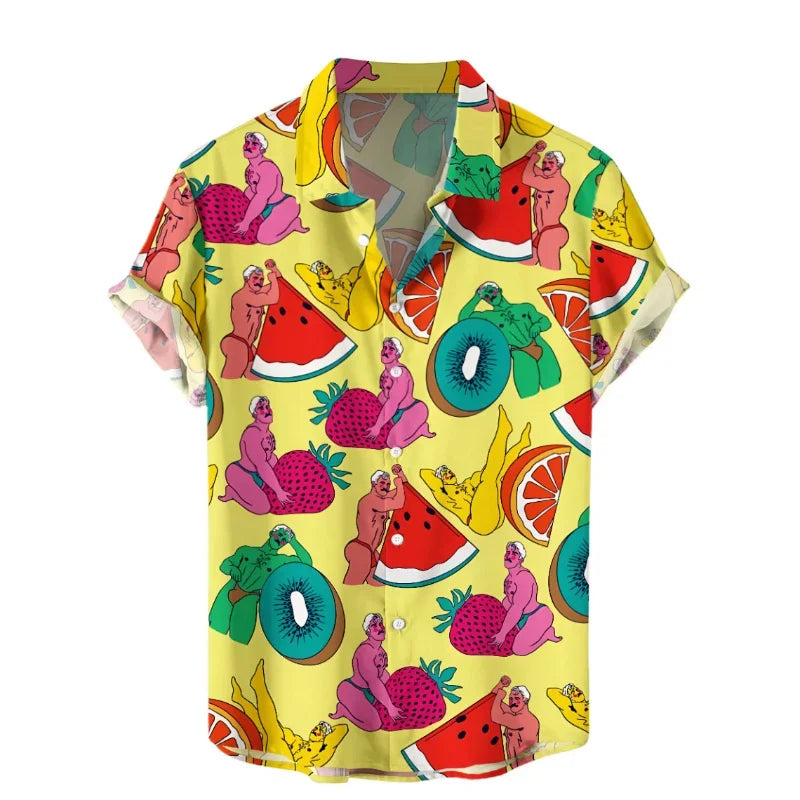 Camisa Hawaiana Hombre Verano - Manga Corta Casual Fashion Suelta Transpirable