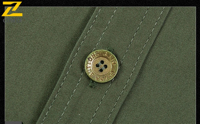 Camisa Hombre Trabajo Cargo 2025 - 100% Algodón Manga Corta Multi-Bolsillos Pesca Caza Verano