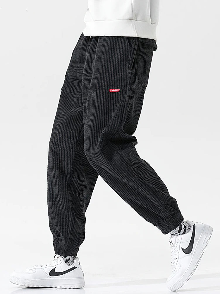 Pantalones Jogger Hombre Pana Baggy - Fleece Térmicos Otoño Invierno Harem