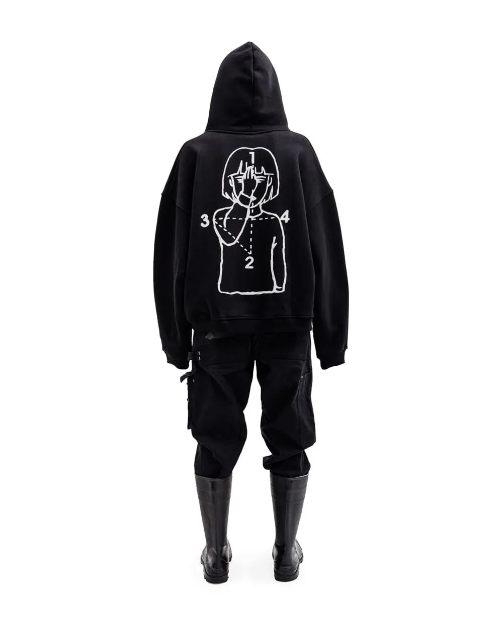 Sudadera Zip Up Hip Hop Unisex - Hoodie Pray Graphic Oversized Y2K