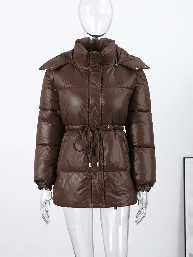 Chaqueta Mujer Cremallera Capucha - Chaqueta Acolchada Bolsillos Oversize 2025