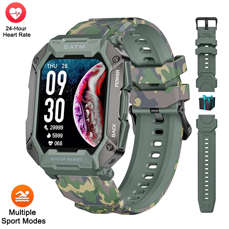 Smartwatch IP68 ATM Natación - Deportivo Outdoor Fitness Tracker Salud para Android iOS