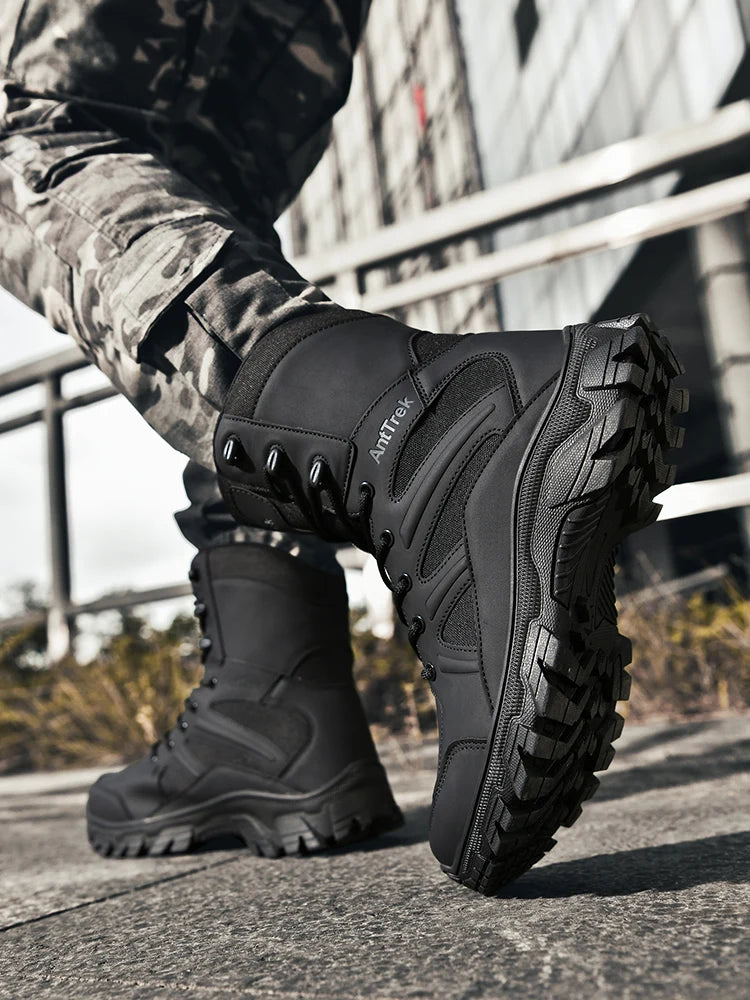 Botas Hiking Hombre High-Top Outdoor - Senderismo Cálidas Cómodas Casual Invierno