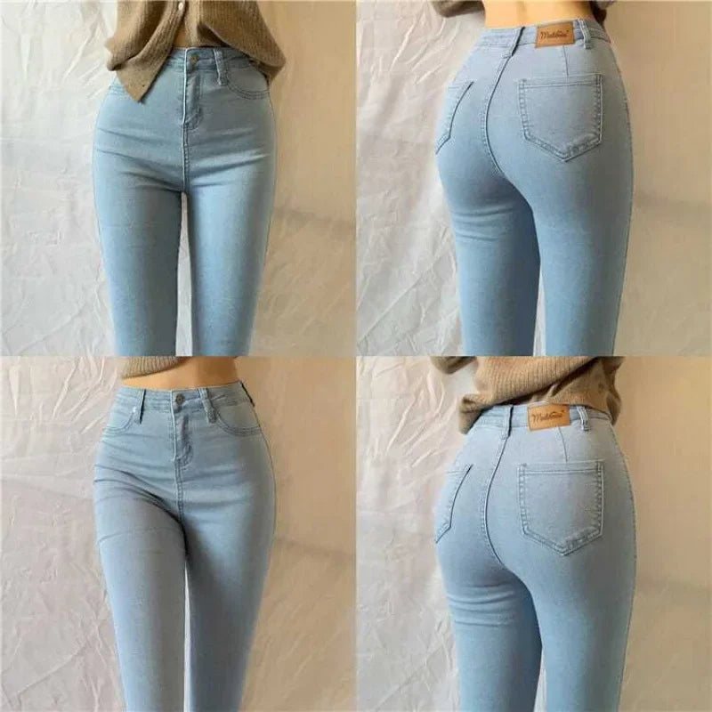 Vaqueros Mujer Push Up Tallas Grandes - Jeans Cintura Alta Ajustados