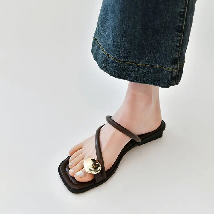 Sandalias Tacón Bajo Mujer 2025 - Zapatos Clip Toe Walking Verano Fashion