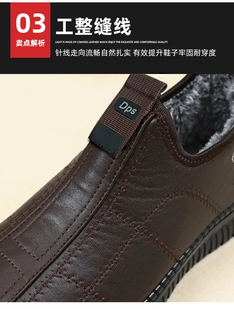 Botas Algodón Hombre Invierno 2025 - Cálidas Acolchadas Outdoor Antideslizantes Casual