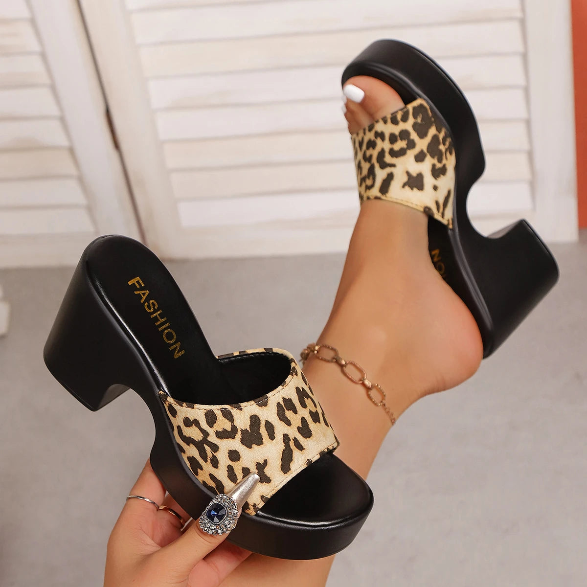 Sandalias Chunky Mujer Verano - Zapatos Plataforma Minimalistas Tacón Alto