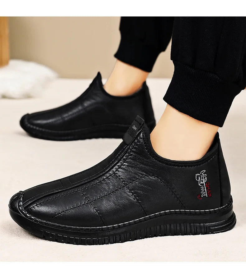 Botas Algodón Hombre Invierno 2025 - Cálidas Acolchadas Outdoor Antideslizantes Casual