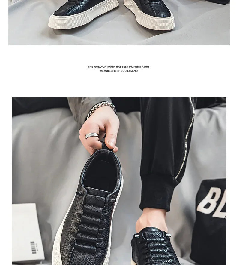 Sneakers Blancos Hombre 2024 Primavera - Zapatillas Casual Running Deportivas Planas