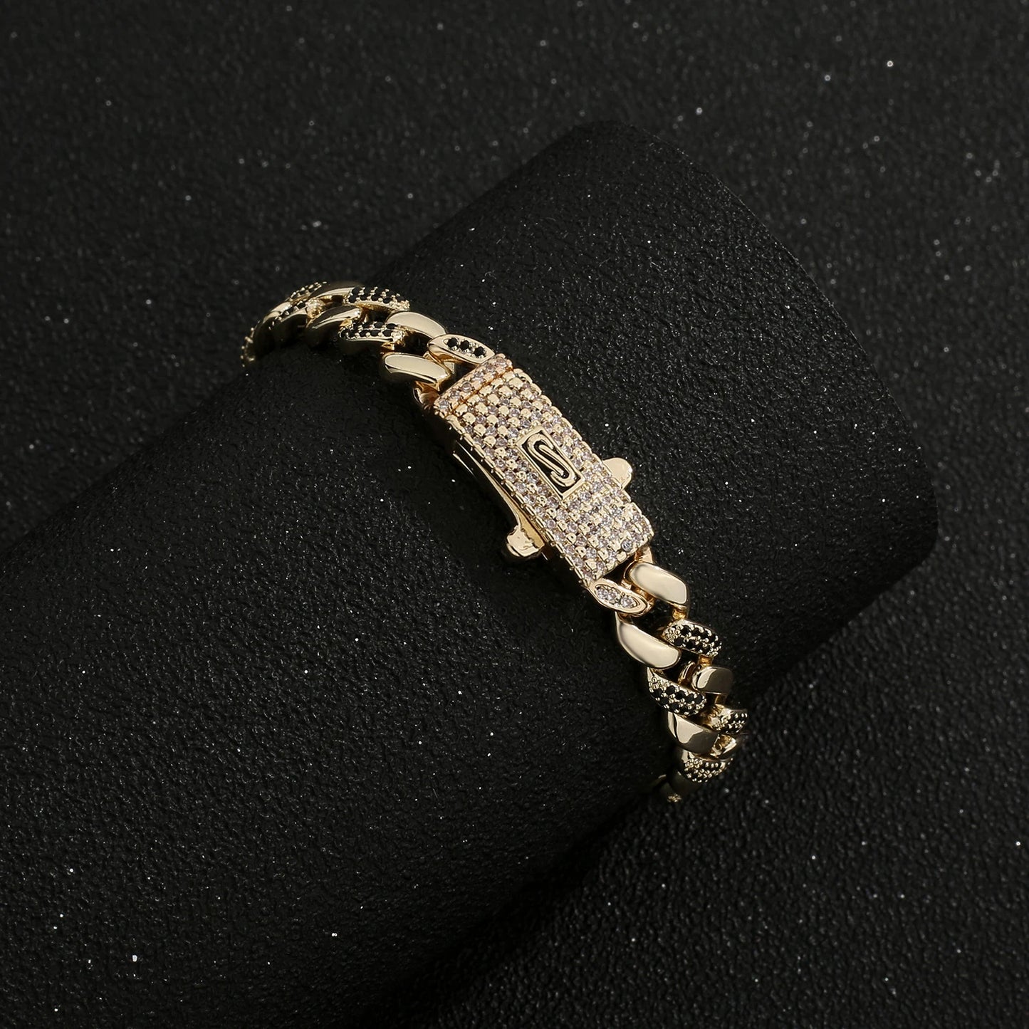 Pulsera Circonita Diamantes Mujer - Chapado Oro 14K Negocios Trendy
