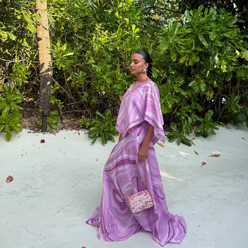 Conjunto Mujer Bohemia - Camisa Falda Larga Vintage Irregular