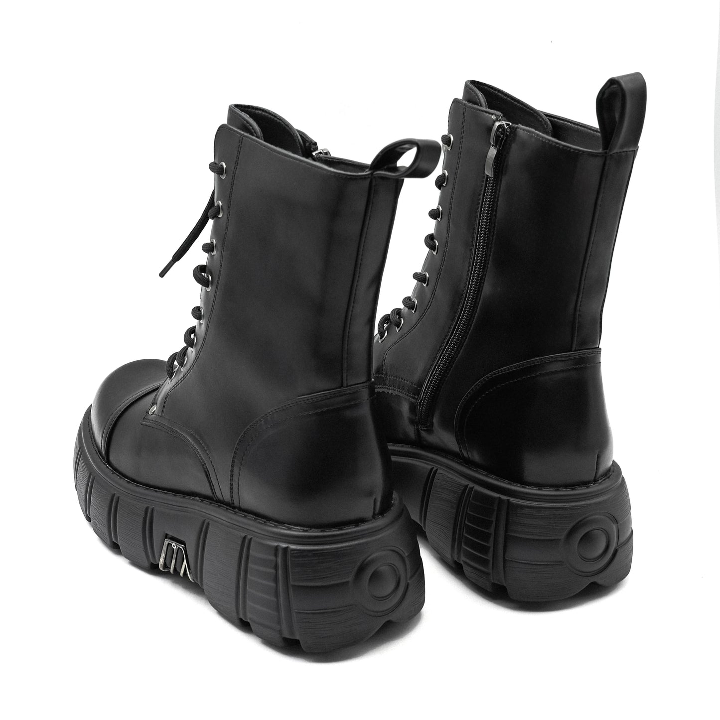 Botas Tobillo Mujer 2024 Punk Plataforma - Rock Cordones Retro Chunky