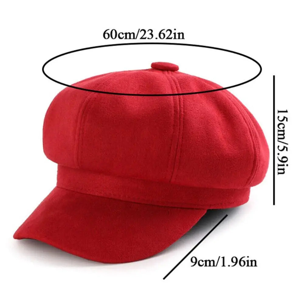 Gorra Mujer Boina Baker Cap - Sombrero Casual Ajustable Newsboy